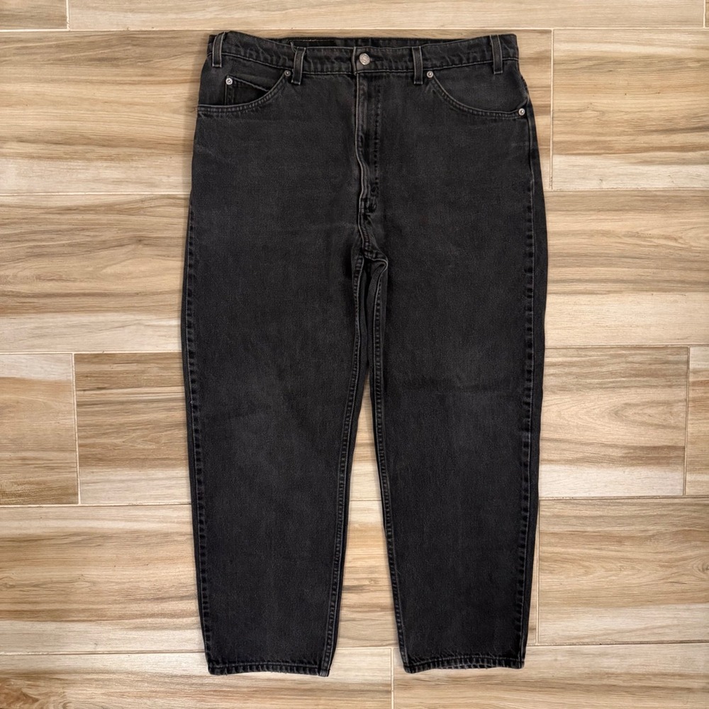 Vintage Levis 553 Relaxed Fit Straight Leg Jeans Black 38x29 40553-1759 90s